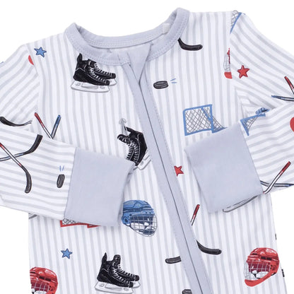 HOCKEY STRIPE CONVERTIBLE ROMPER
