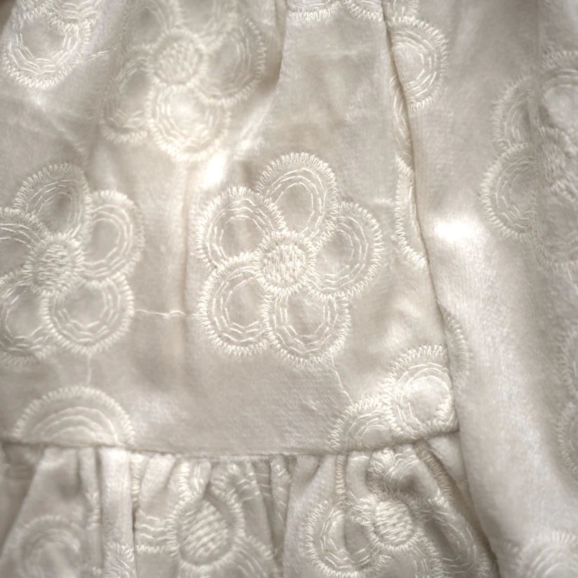 JUNIPER DRESS - EMBROIDERED CREAM
