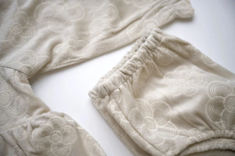 JUNIPER DRESS - EMBROIDERED CREAM