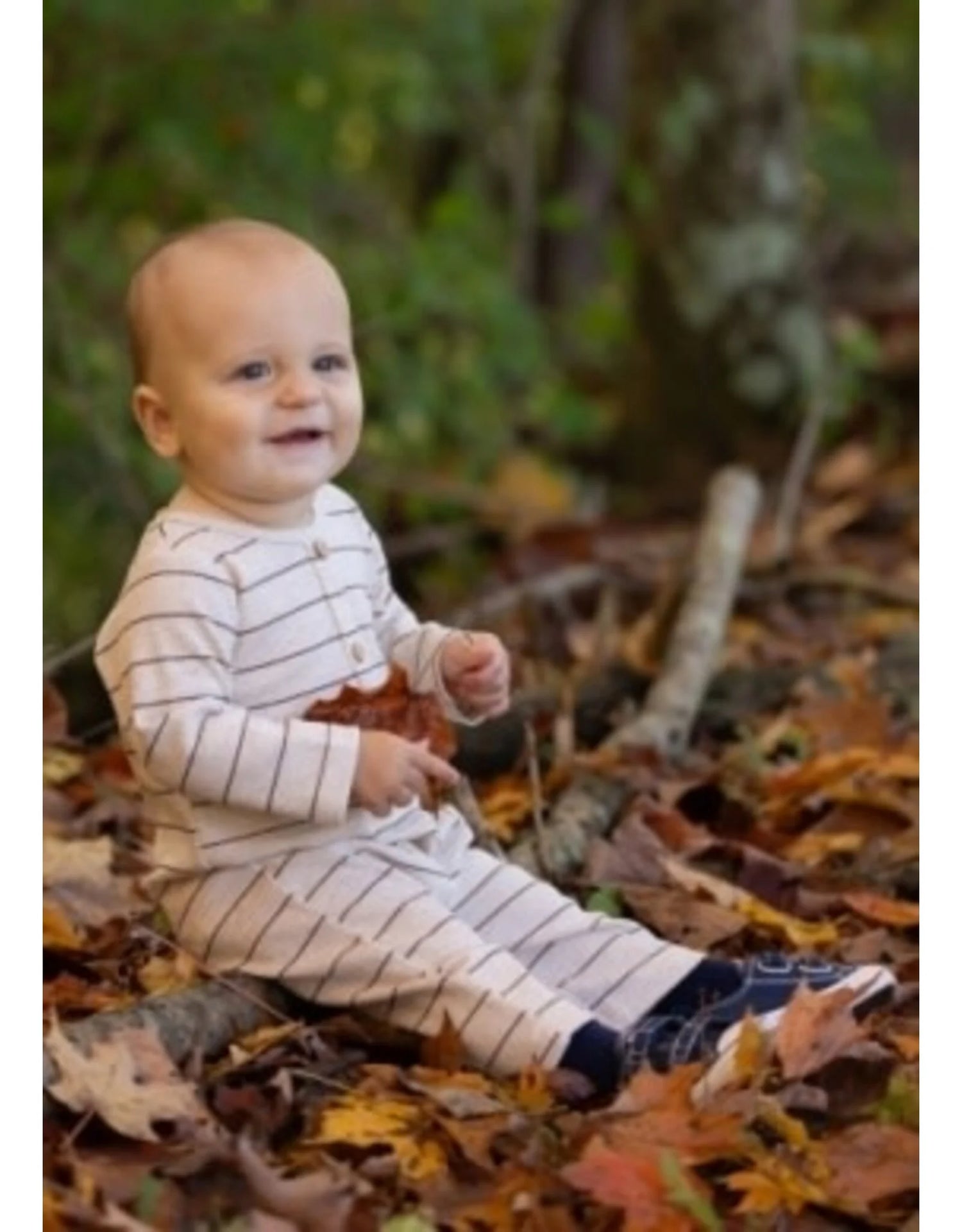 STRIPED BROTHERS ROMPER